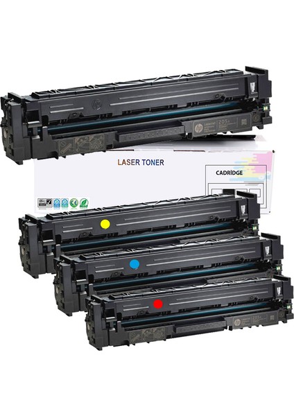 HP CF530A-31A-32A-33A Muadil Takım Set Toner 205A-M180 Uyumlu