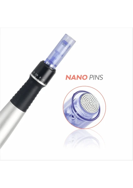 Dermapen Iğnesi Mavi Kapaklı Nano Kartuş-10 Adet