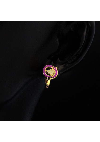 Güvercinli Taşsız Altın Çocuk Küpesi fiyatları