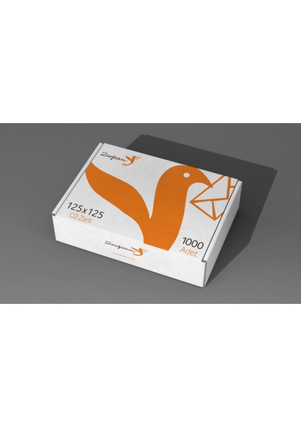 Pencereli CD Zarfı 12,5 x 12,5 cm 90 Gram 1000'li