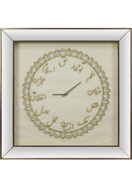 EL İŞÇİLİĞİ MARAŞ İŞİ OSMANLI İLİM SAATİ TABLO 72*72 cm - 4945