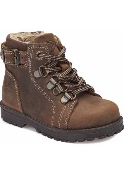 Sardone Leather Kum Rengi Erkek Çocuk Deri Worker Bot