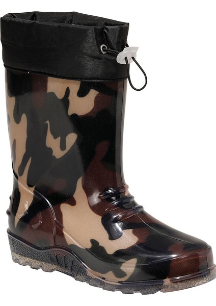 Raıny.19F Haki Erkek Çocuk Yağmur Çizmesi