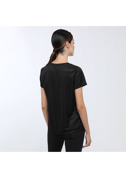 Basic Pes C Neck T-Shirt Siyah Kadın T-Shirt modelleri