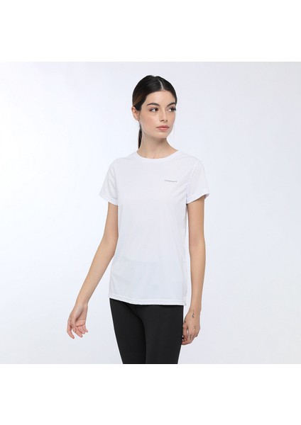 Basic Pes C Neck T-Shirt Beyaz Kadın T-Shirt