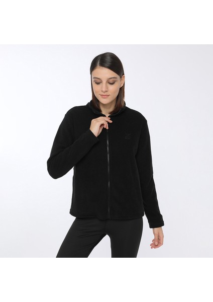 Basic Polar Pocket Cardi Siyah Kadın Hırka