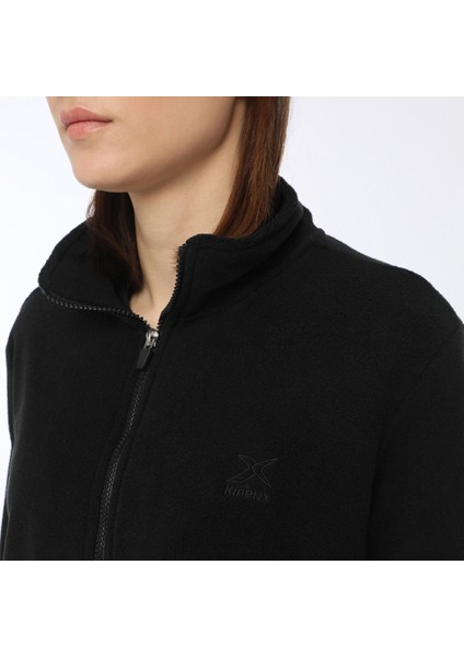 Basic Polar Pocket Cardi Siyah Kadın Hırka