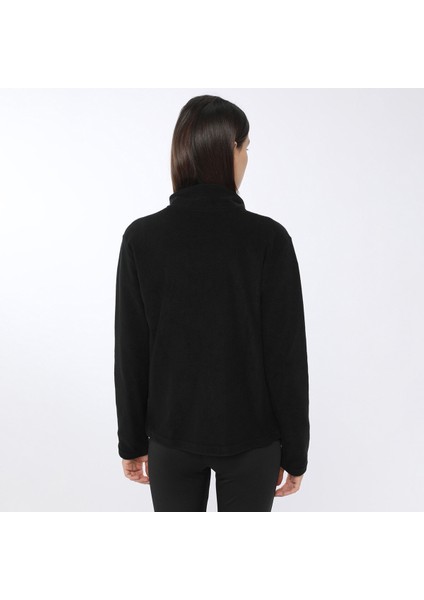 Basic Polar Pocket Cardi Siyah Kadın Hırka