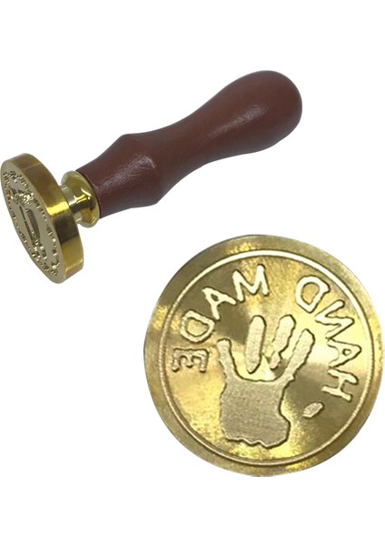 Minimalist Pirinç Mühür Damga Model: Hand Mode