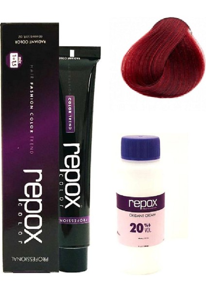 Kalıcı Saç Boyası Kırmızı 60 ml + Oksidan 60 ml