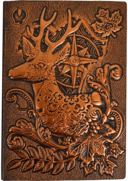 Hediyelik Deri Defter 3D Kabartmalı