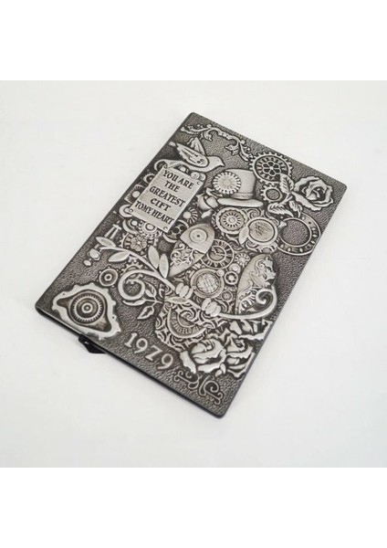 Hediyelik Deri Defter 3D Kabartmalı
