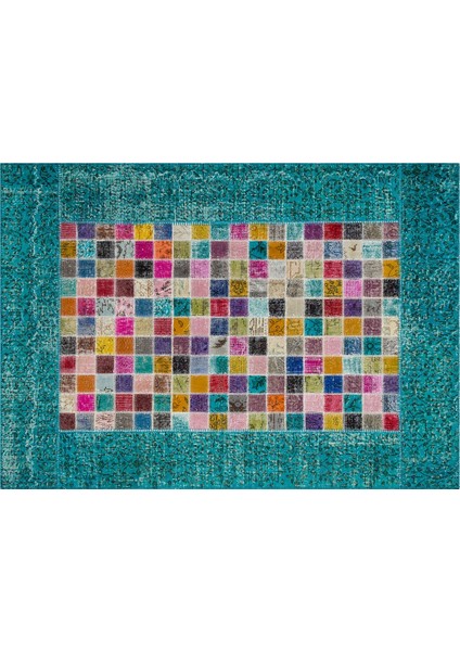 Patchwork Sbt Mozaık Turquoıse 170 x 240 cm 4.08 m2 Halı