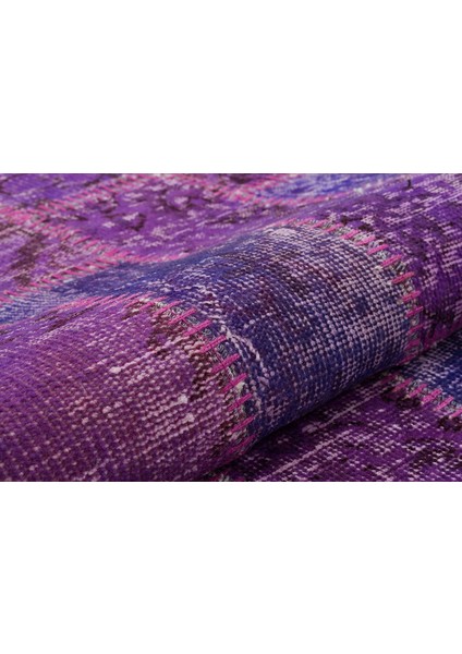 Patchwork Sbt Narrow Purple 80 x 150 cm 1.20 m2 Patchwork Halı