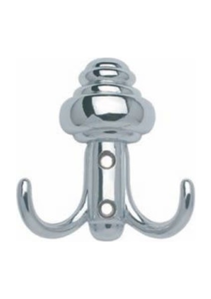 Metal Vestiyer Askı Sarıklı Krom 4 Adet
