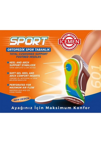 Tam Anatomik Spor Tabanlık Ayakkabı Tabanı
