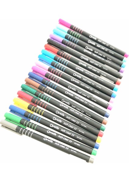 Softliner 0.4mm 18 Renk Bardaklı Set