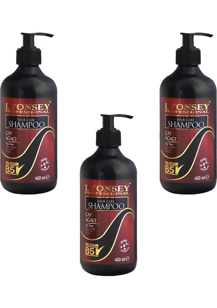 Çay Ağacı Şampuanı Bitkisel 400 ml x 3