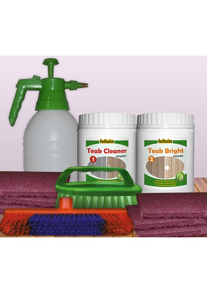 Teak / Tik Temizleme Seti - Toz (6 PARÇA) 30 - 50 M2