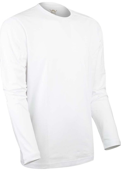 Baseti04 Sıfır Yaka Uzun Kol Koltuk Altı Fileli Su Itci Kumaş Gözlük Askılı Tshirt