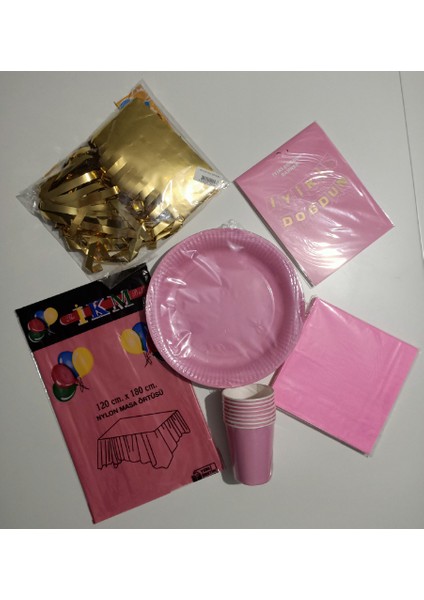 Pembe Doğum Günü Seti