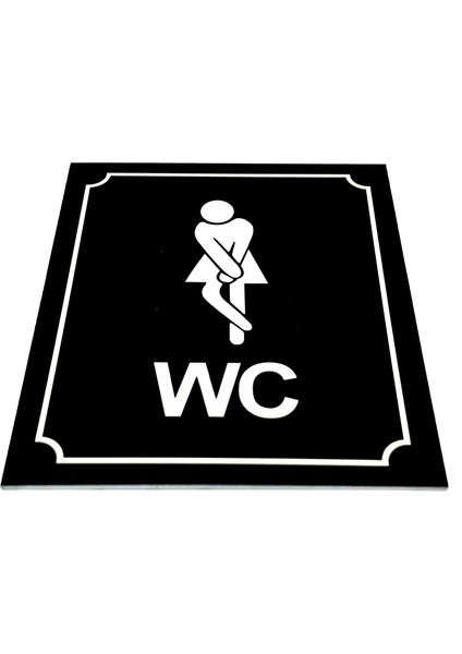 Wc Tabelası Bay Bayan Takım (2 Adet) Yönlendirme 10 cm x 12 cm