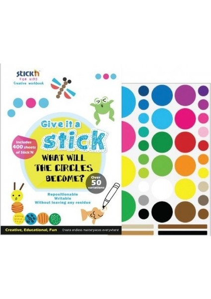 Gıpta Stick'n Yaratıcı Çalışma Kitabı Daire - 400 Adet Stıck Not