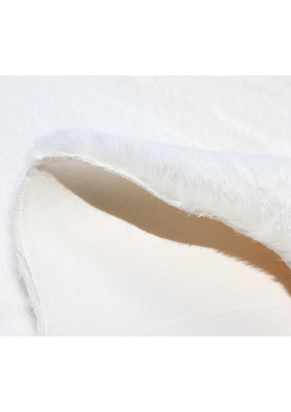 Yumuşak Yıkanabilir Beyaz Ikili Kuzu Post Halı fırsatları