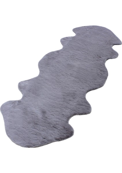 Yumuşak Yıkanabilir Gri Ikili Kuzu Post Halı fiyatları