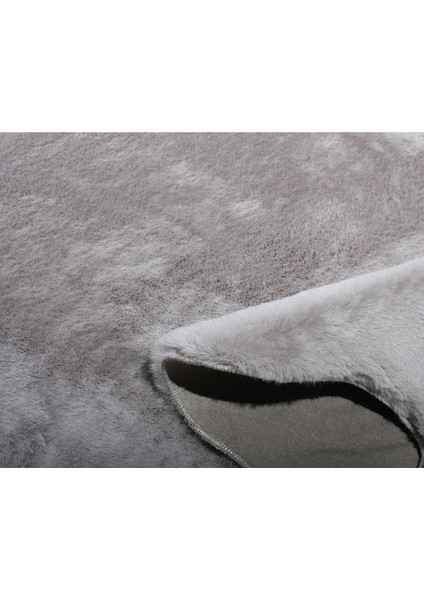 Yumuşak Yıkanabilir Gri Ikili Kuzu Post Halı indirimleri