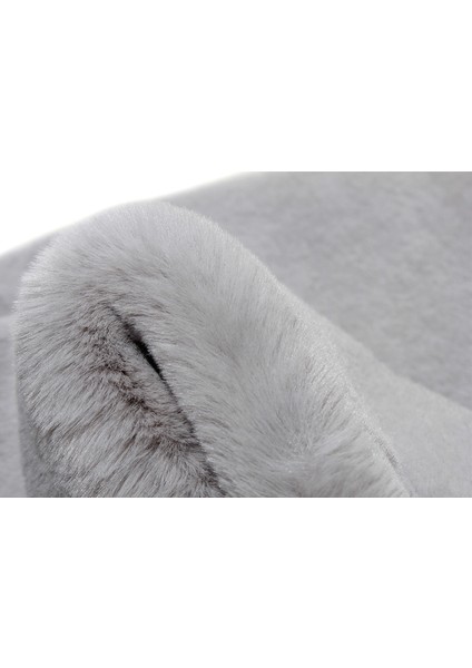 Yumuşak Yıkanabilir Ay Şekilli Gri Post Halı fırsatları