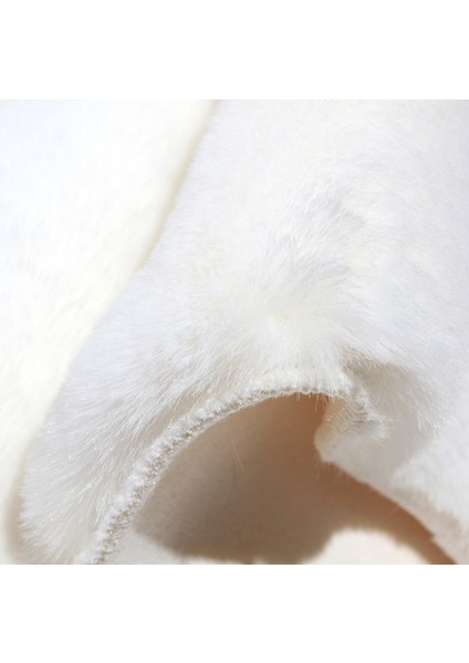 Yumuşak Yıkanabilir Kelebek Şekilli Beyaz Post Halı fiyatları