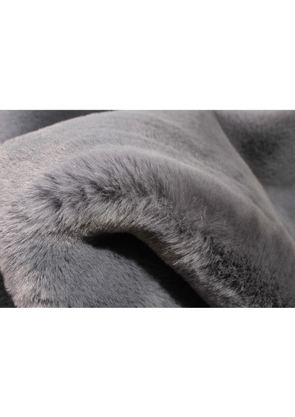 Yumuşak Yıkanabilir Miki Şekilli Koyu Gri Post Halı fırsatları