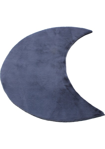 Yumuşak Yıkanabilir Ay Şekilli Koyu Gri Post Halı fiyatları