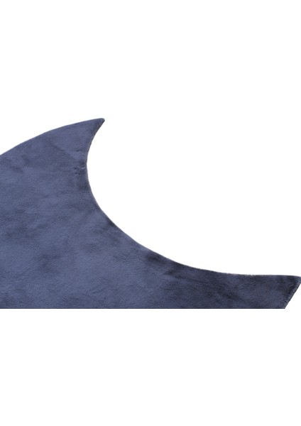 Yumuşak Yıkanabilir Ay Şekilli Koyu Gri Post Halı modelleri