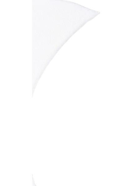 Yumuşak Yıkanabilir Ay Şekilli Beyaz Post Halı