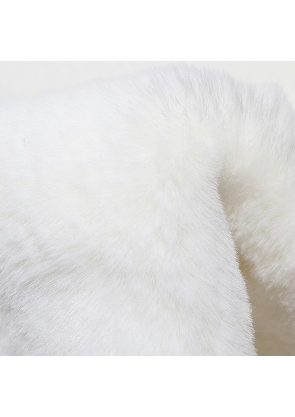 Yumuşak Yıkanabilir Ay Şekilli Beyaz Post Halı fırsatları