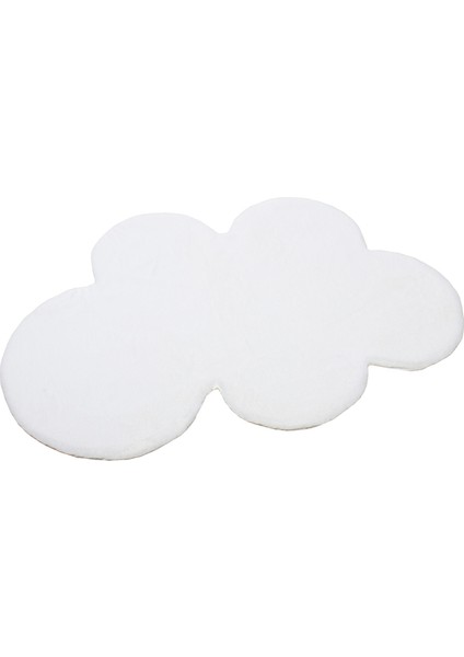 Yumuşak Yıkanabilir Bulut Şekilli Beyaz Post Halı fiyatları