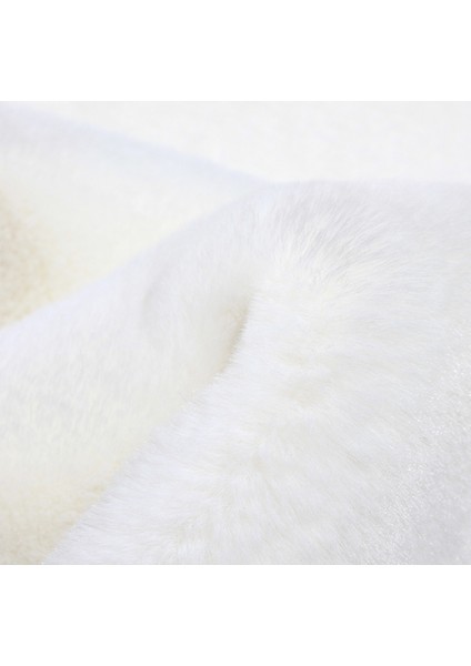 Yumuşak Yıkanabilir Beyaz Kuzu Post Halı fırsatları