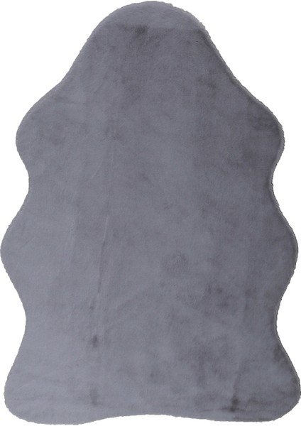 Yumuşak Yıkanabilir Gri Kuzu Post Halı