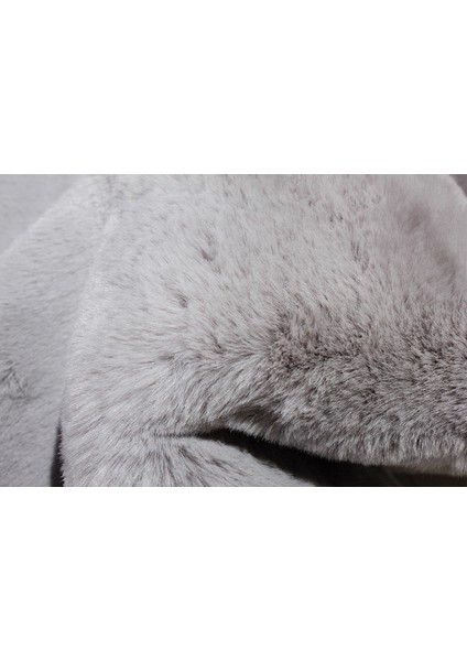 Yumuşak Yıkanabilir Gri Kuzu Post Halı modelleri