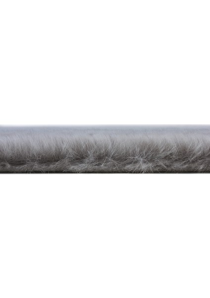 Yumuşak Yıkanabilir Gri Kuzu Post Halı indirimleri