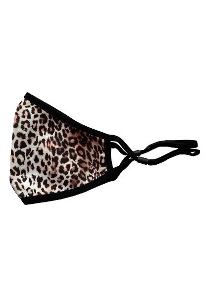 3 Katlı Yıkanabilir Nano Maske-Leopar