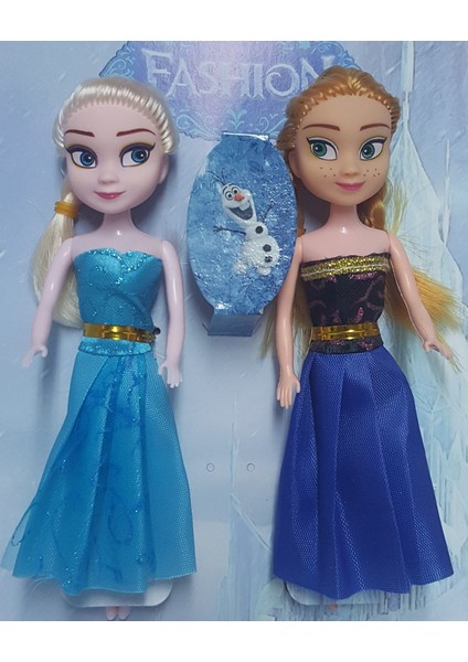 Mini Elsa Anna 2'li Oyuncak Bebek
