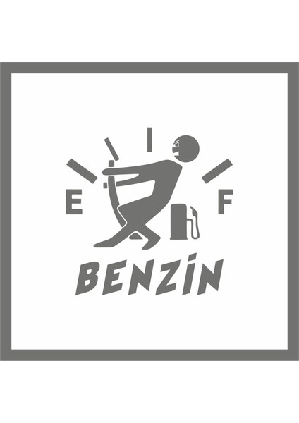 Araba Yakıt Deposu Kapağı Sticker