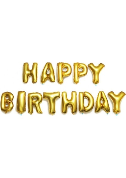 Happy Birthday Yazılı Harf Balon