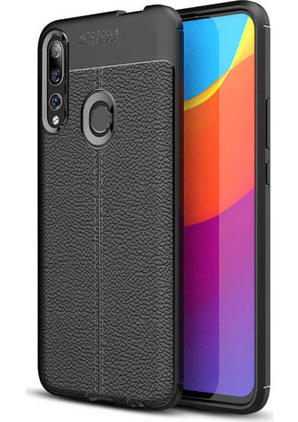 - Huawei Y9 Prime 2019 - Kılıf Auto Focus Karbon Niss Silikon Kapak - Siyah