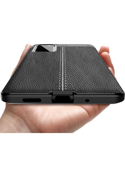 Samsung Galaxy S20 Fe Kılıf Ultra Korumalı Deri Desenli Lüx Niss Silikon Kılıf + Tam Kaplayan 5d Cam Ekran Koruyucu Lacivert fiyatları