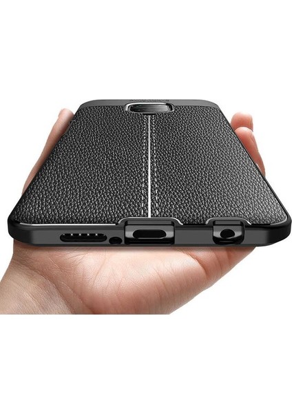 Xiaomi Redmi Note 9 Kılıf Ultra Korumalı Deri Desenli Lüx Niss Silikon Kılıf + Tam Kaplayan 5d Cam Ekran Koruyucu Lacivert fiyatları