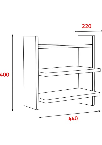 Veron Mutfak Rafı Baharatlık Tezgah Üstü Raf indirimleri